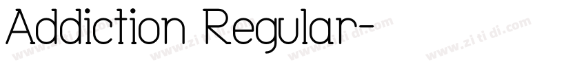 Addiction Regular字体转换